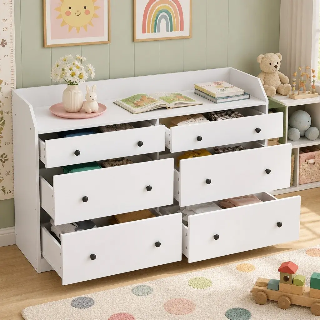 6 Drawer Chest for Bedroom Storage