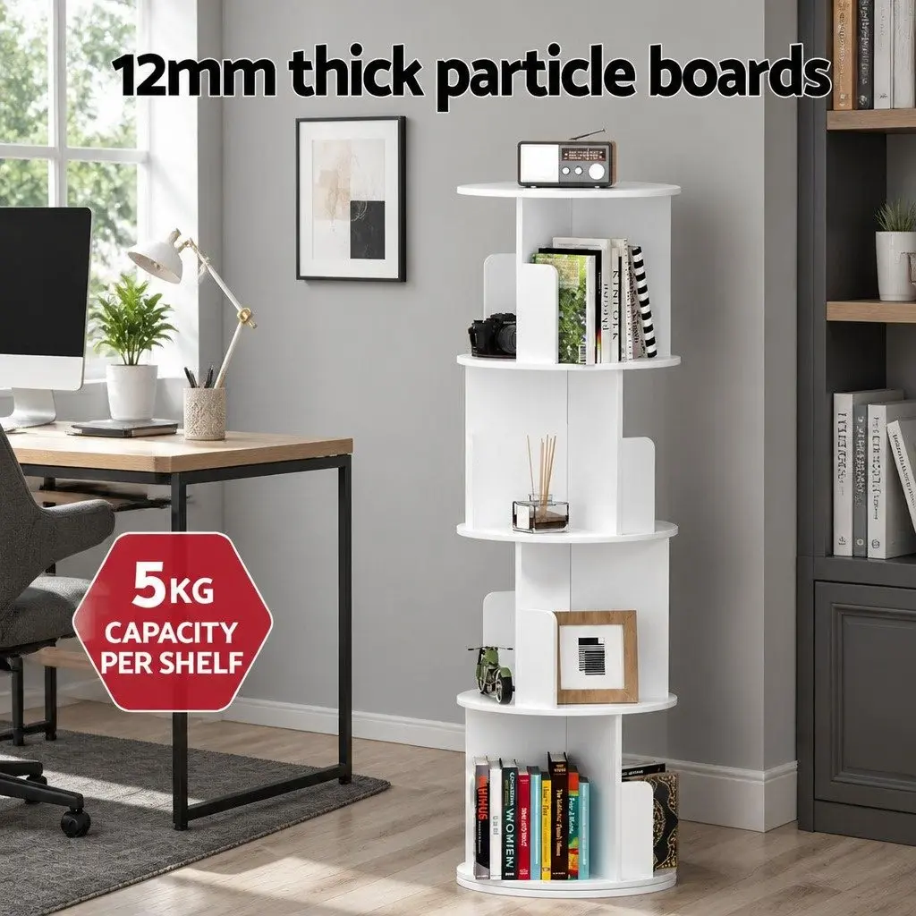 4 Tier Rotating Display Shelf for Home