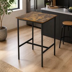 Vintage Walnut Bar Table for Dining and Socializing