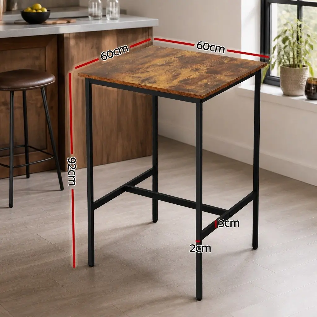 Vintage Walnut Bar Table for Dining and Socializing