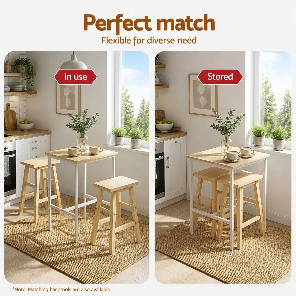 Square Bar Table for Dining and Workspace