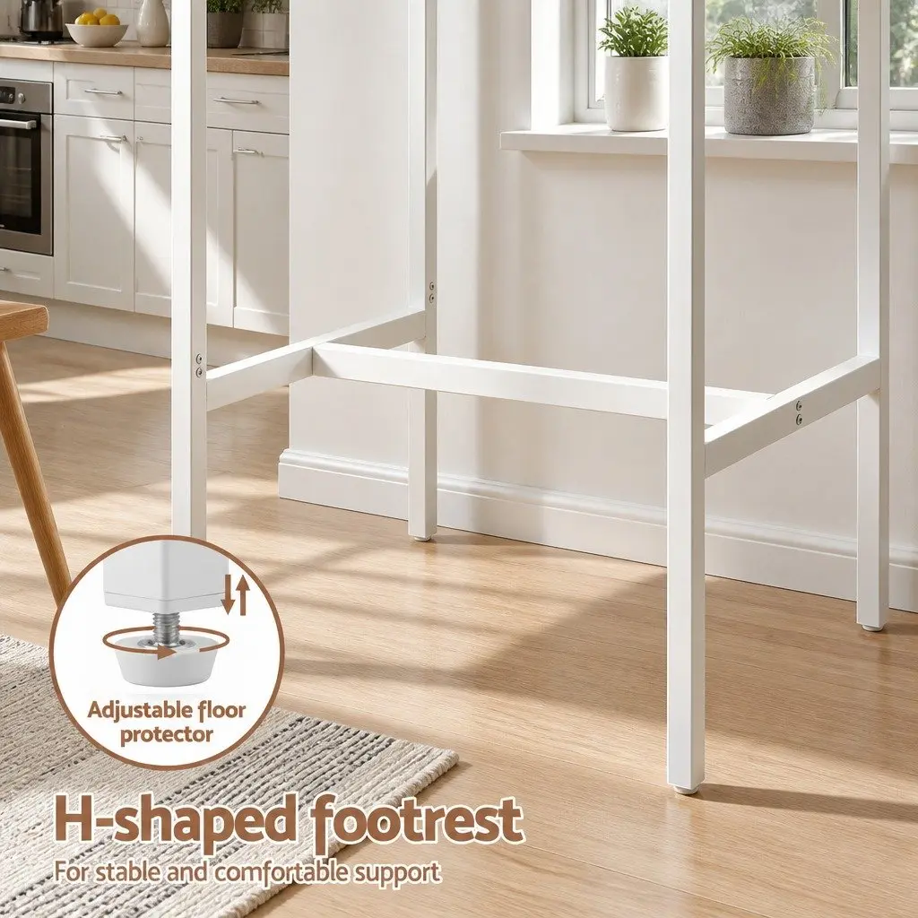 Square Bar Table for Dining and Workspace