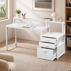 Inviting Computer Desk for Home Office with Storage