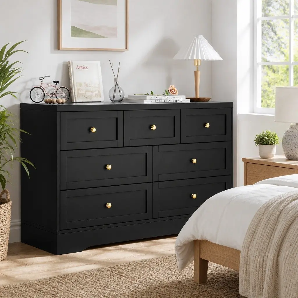 7 Drawer Storage Chest with Easy Care Finish