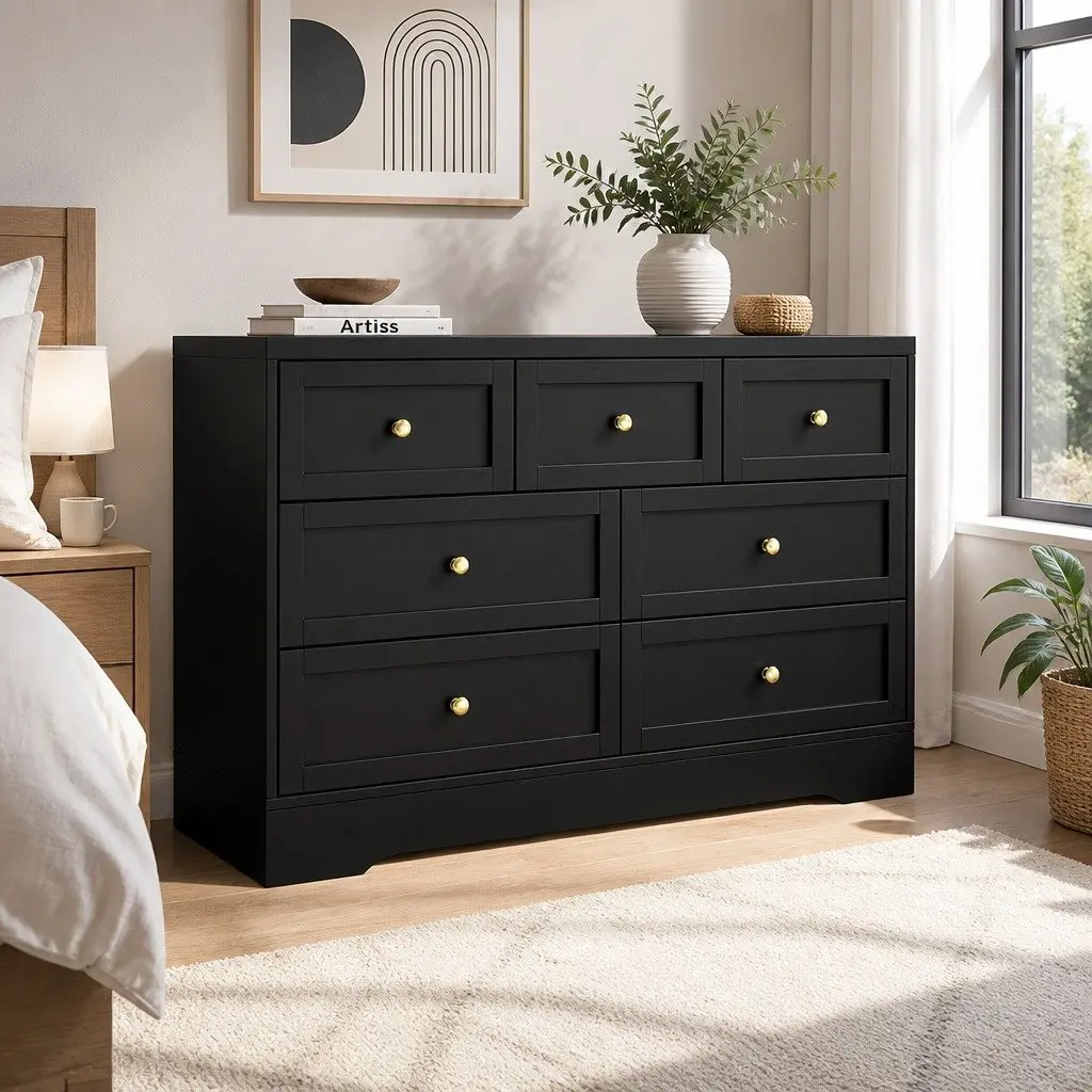 7 Drawer Storage Chest with Easy Care Finish