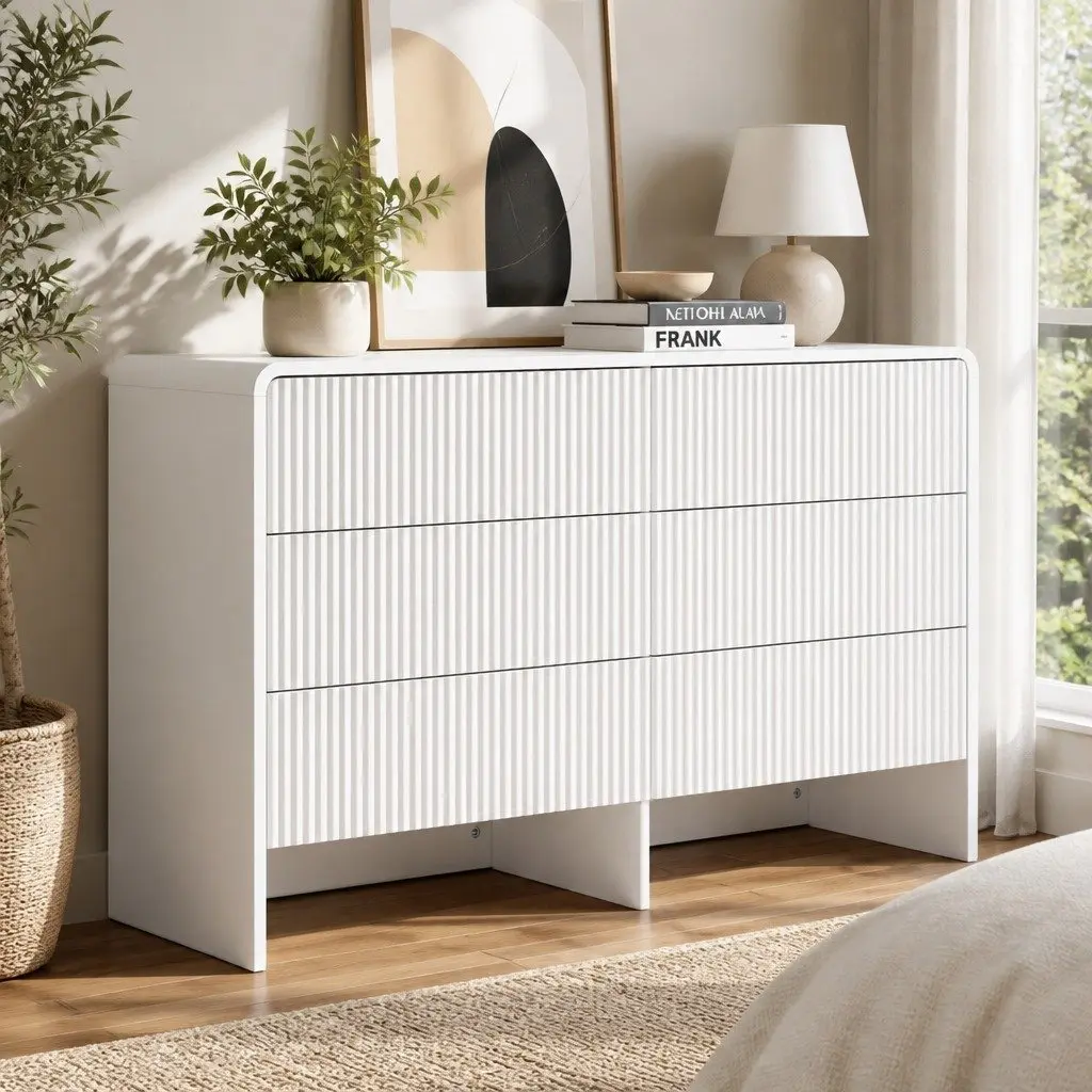 6 Drawer Chest Dresser with Easy Maintenance