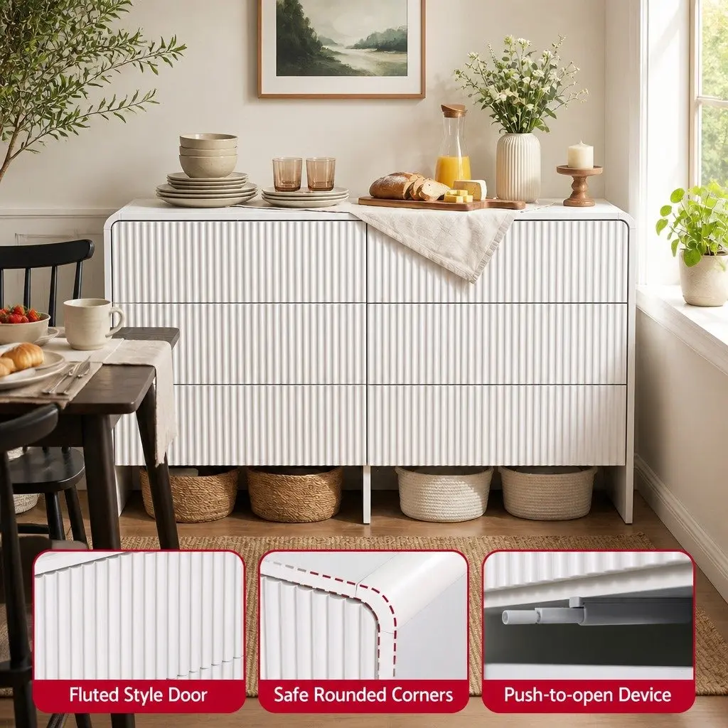 6 Drawer Chest Dresser with Easy Maintenance
