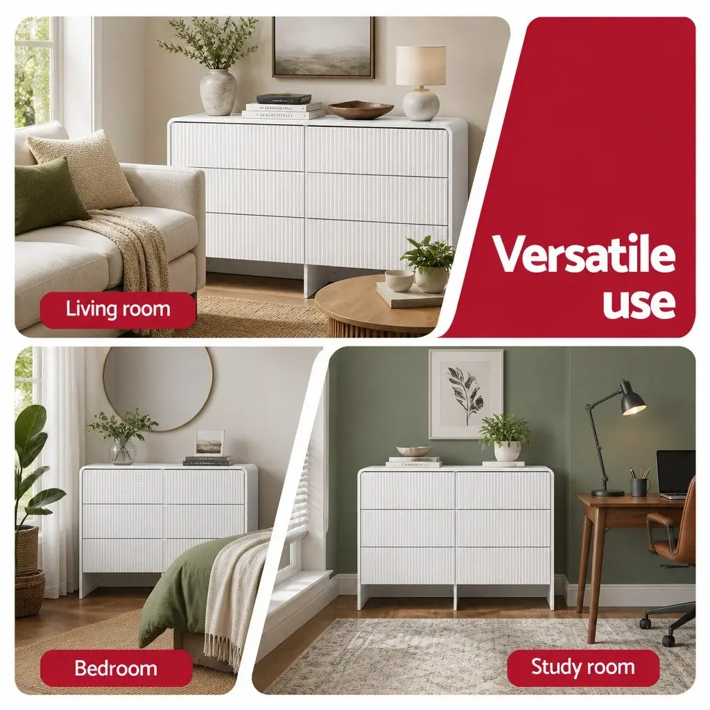 6 Drawer Chest Dresser with Easy Maintenance