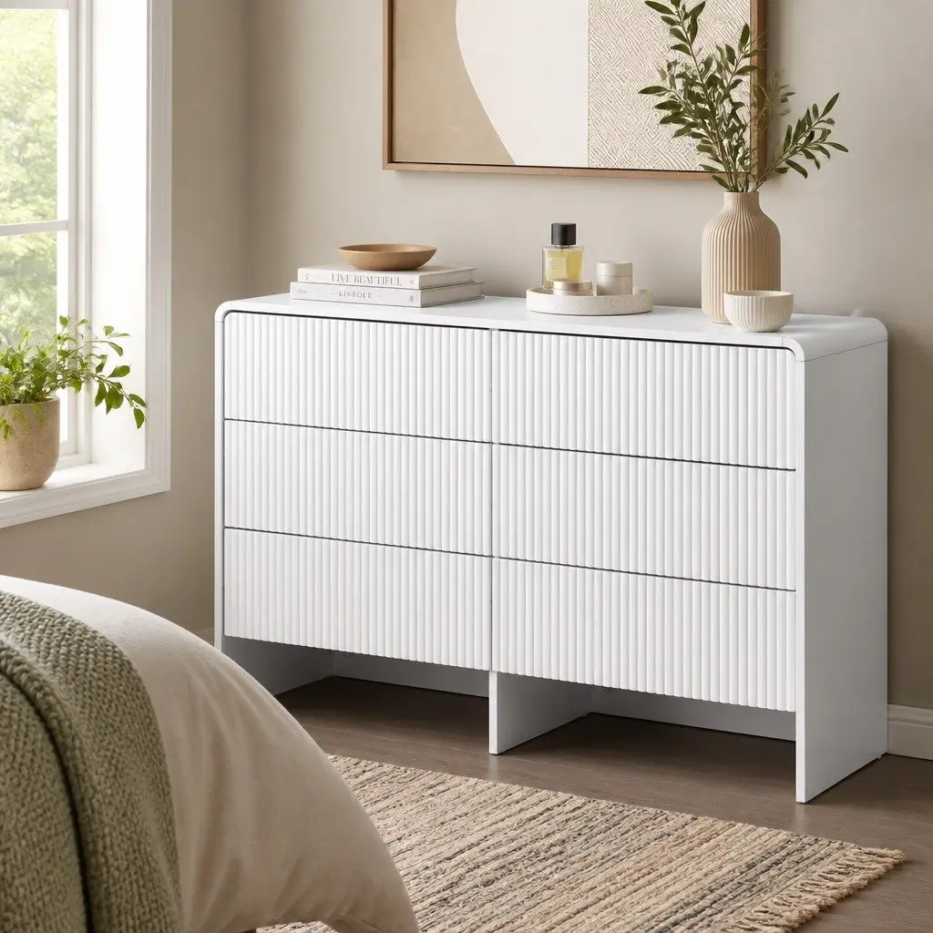 6 Drawer Chest Dresser with Easy Maintenance