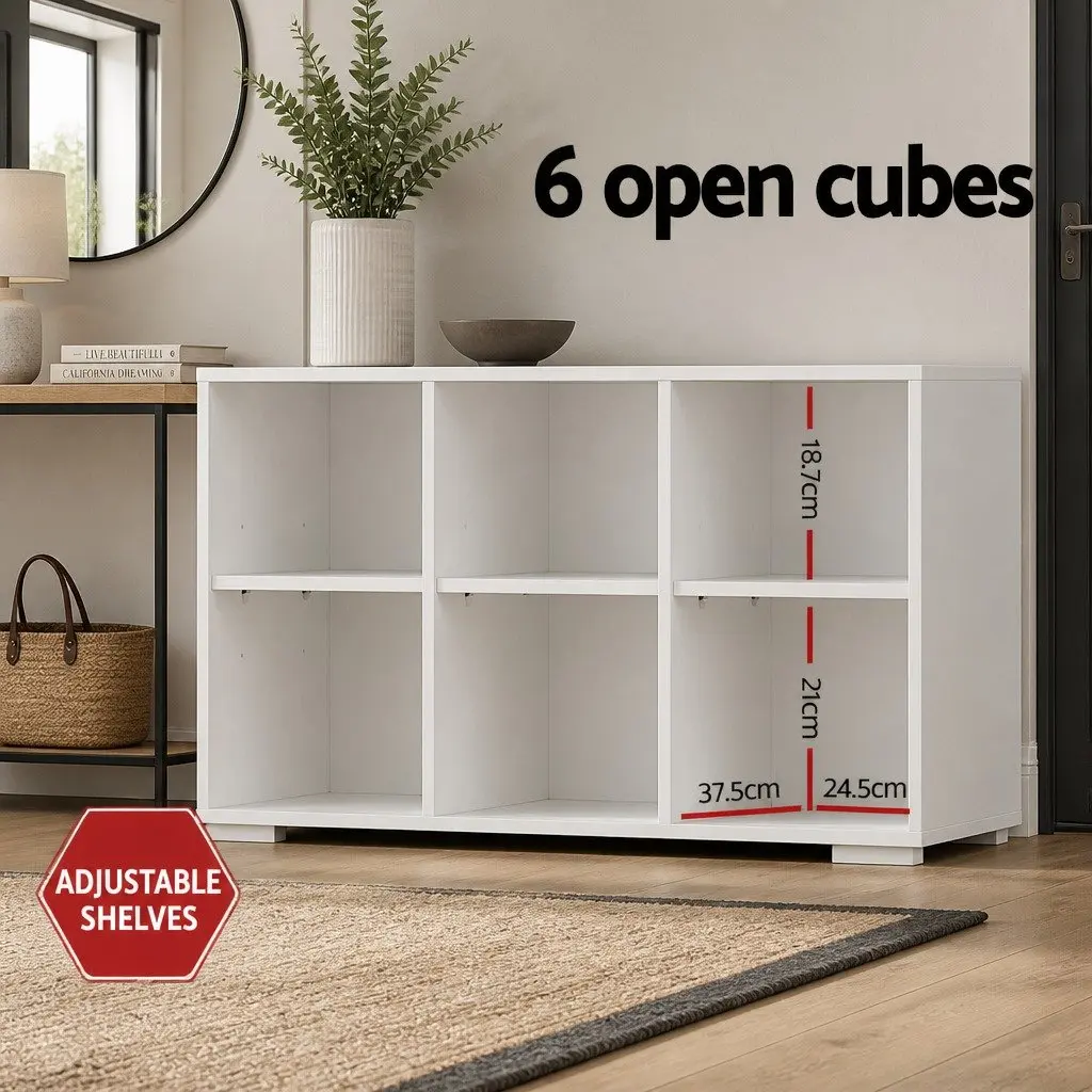 Hall Tree Shoe Rack Cabinet White 180cm Particleboard