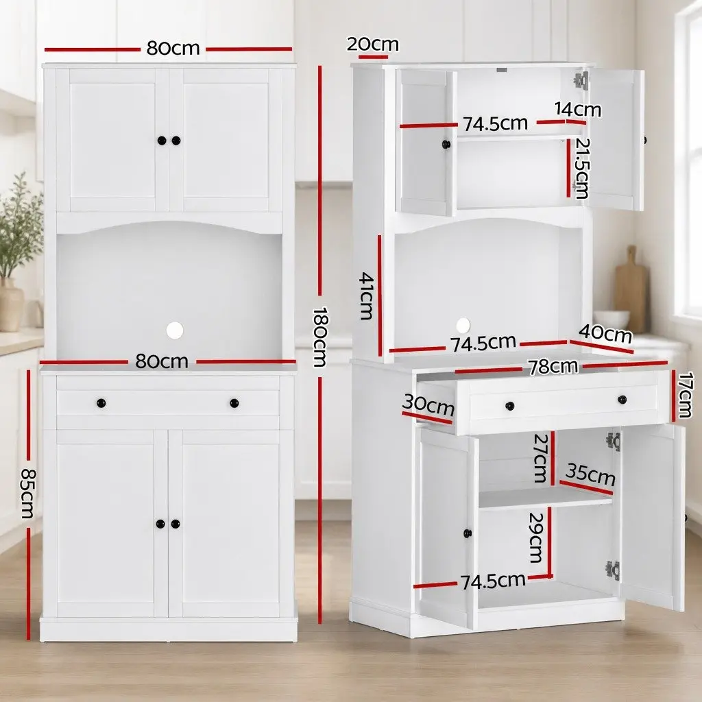White Buffet Sideboard Cabinet for Dining