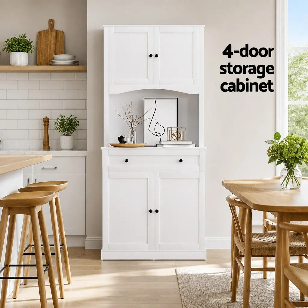 White Buffet Sideboard Cabinet for Dining