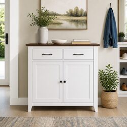 90cm Buffet Sideboard Storage Cabinet with 2 Drawers