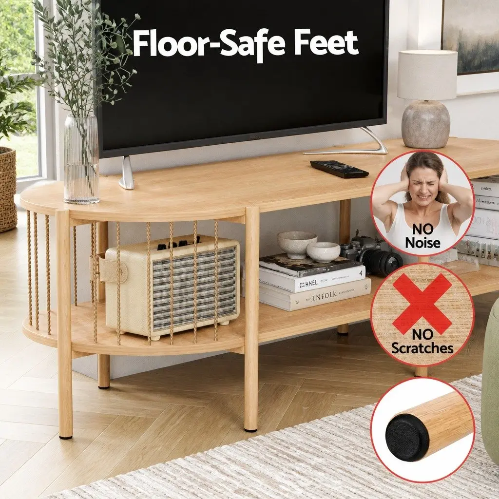 Pine Living Room TV Unit and Coffee Table Set