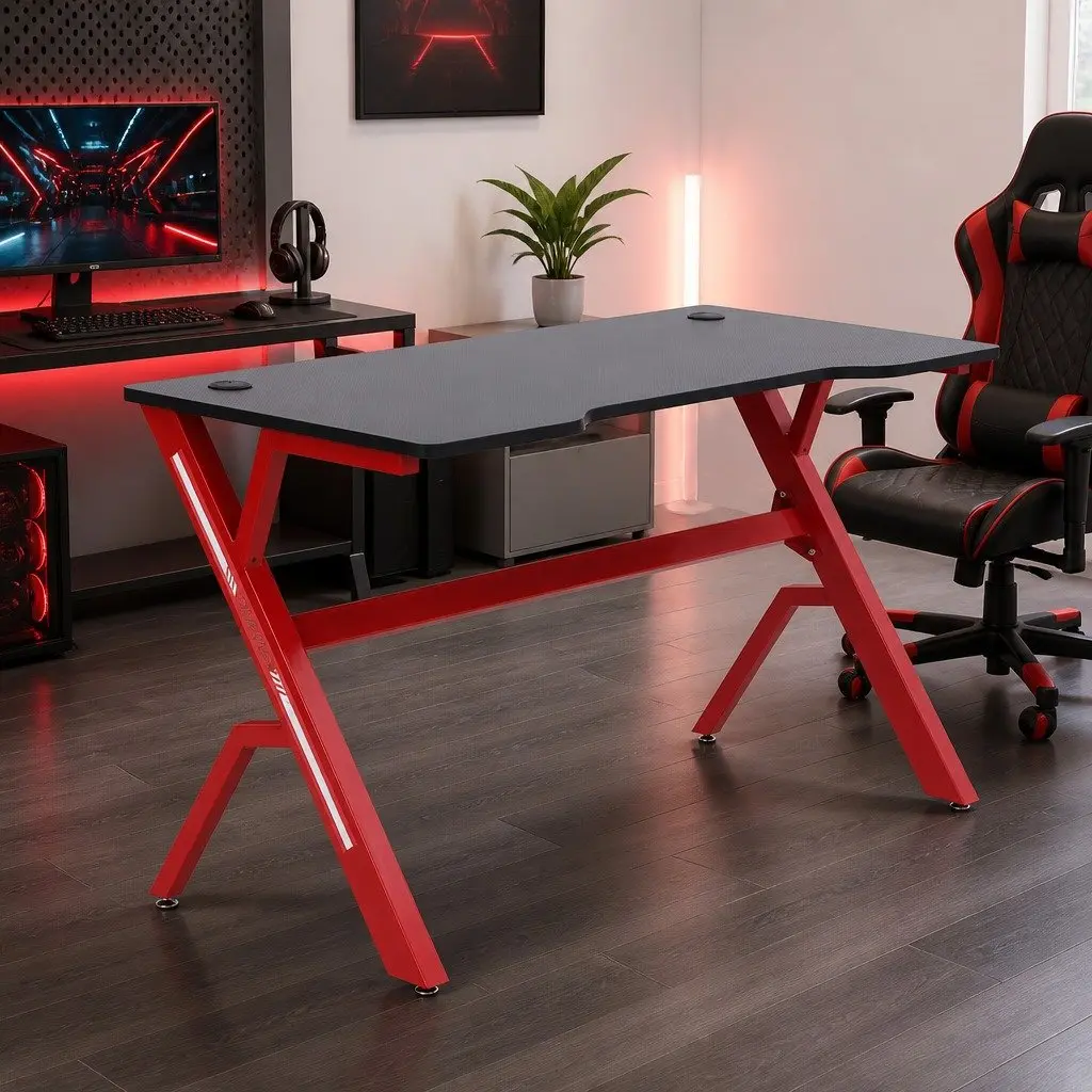 Gaming Desk 120cm with Carbon Fibre Finish