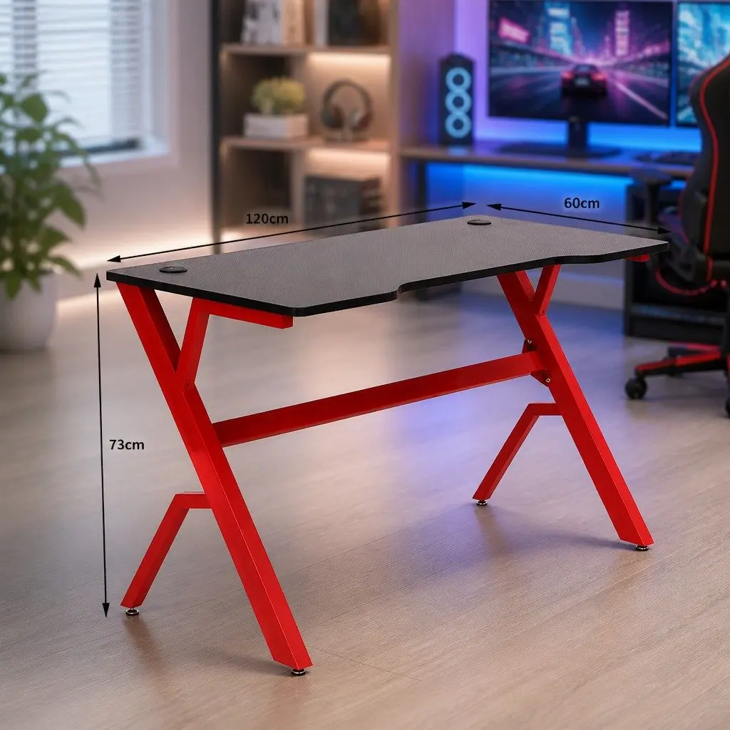 Gaming Desk 120cm with Carbon Fibre Finish