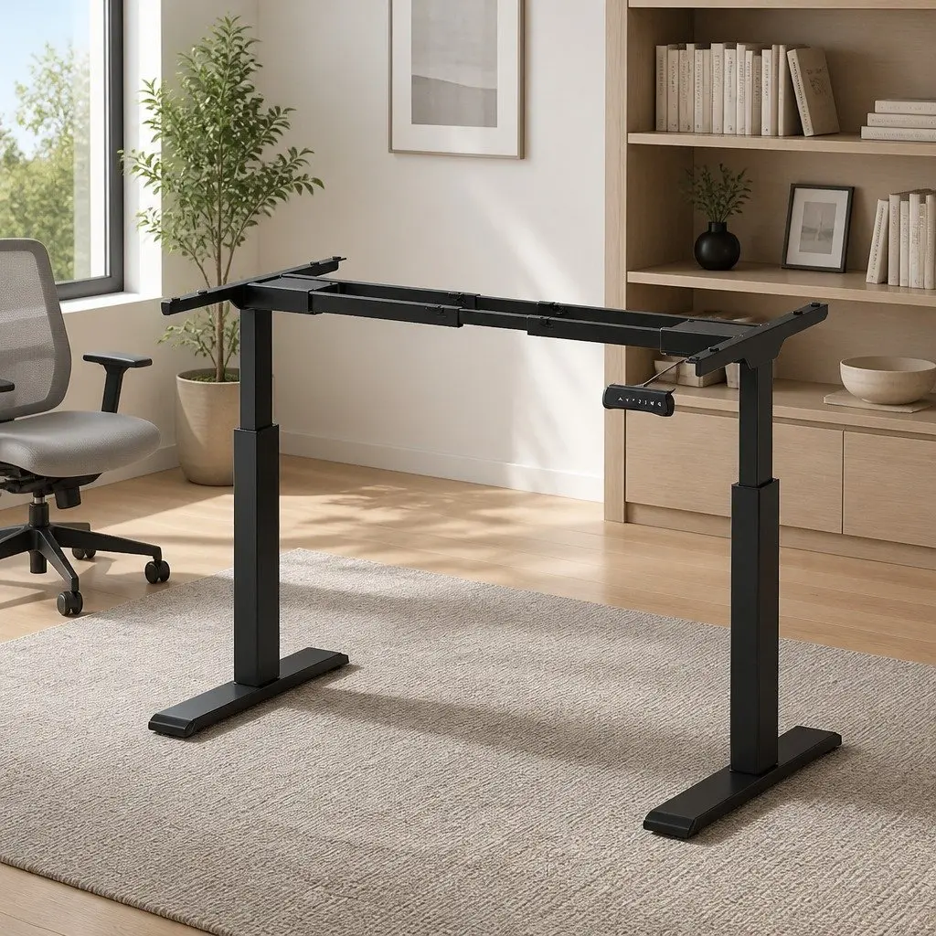 Dual Motor Height Adjustable Desk Frame for Comfort