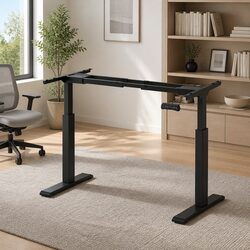 Dual Motor Height Adjustable Desk Frame for Comfort