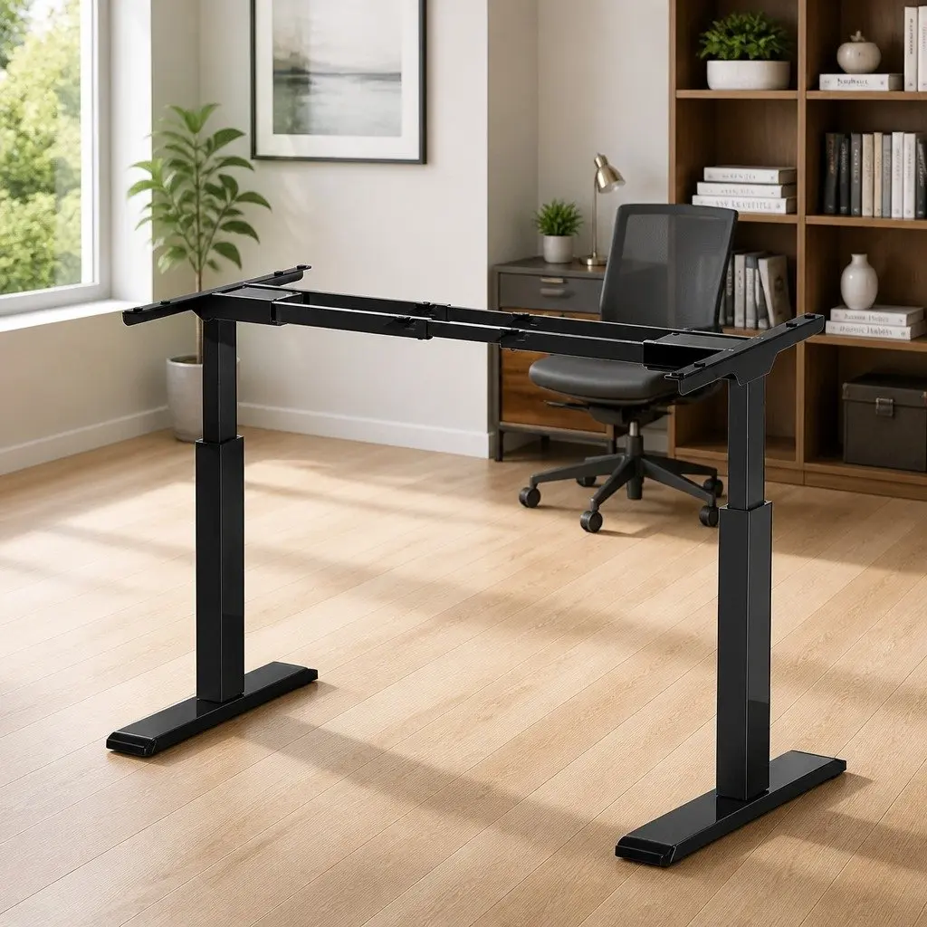 Dual Motor Height Adjustable Desk Frame for Comfort
