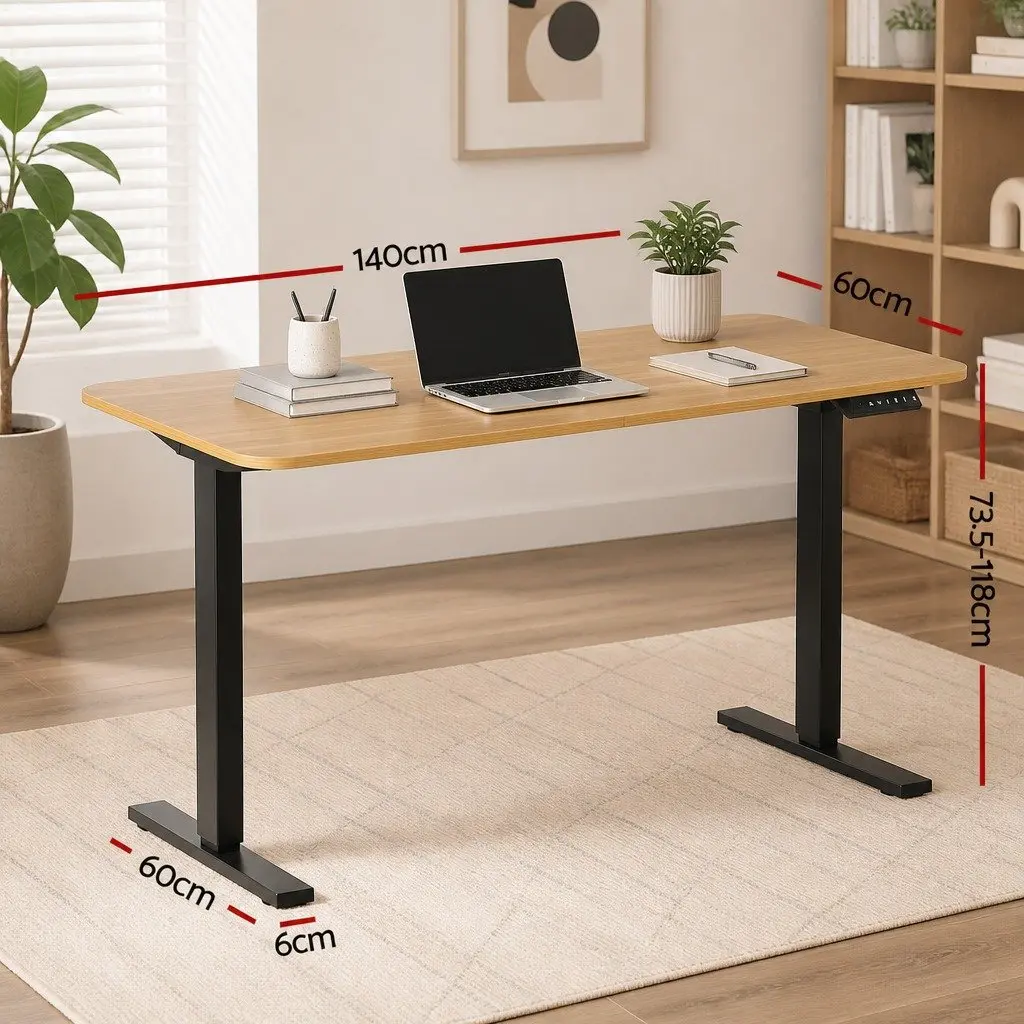 Electric Standing Desk 140cm for Comfort at Home