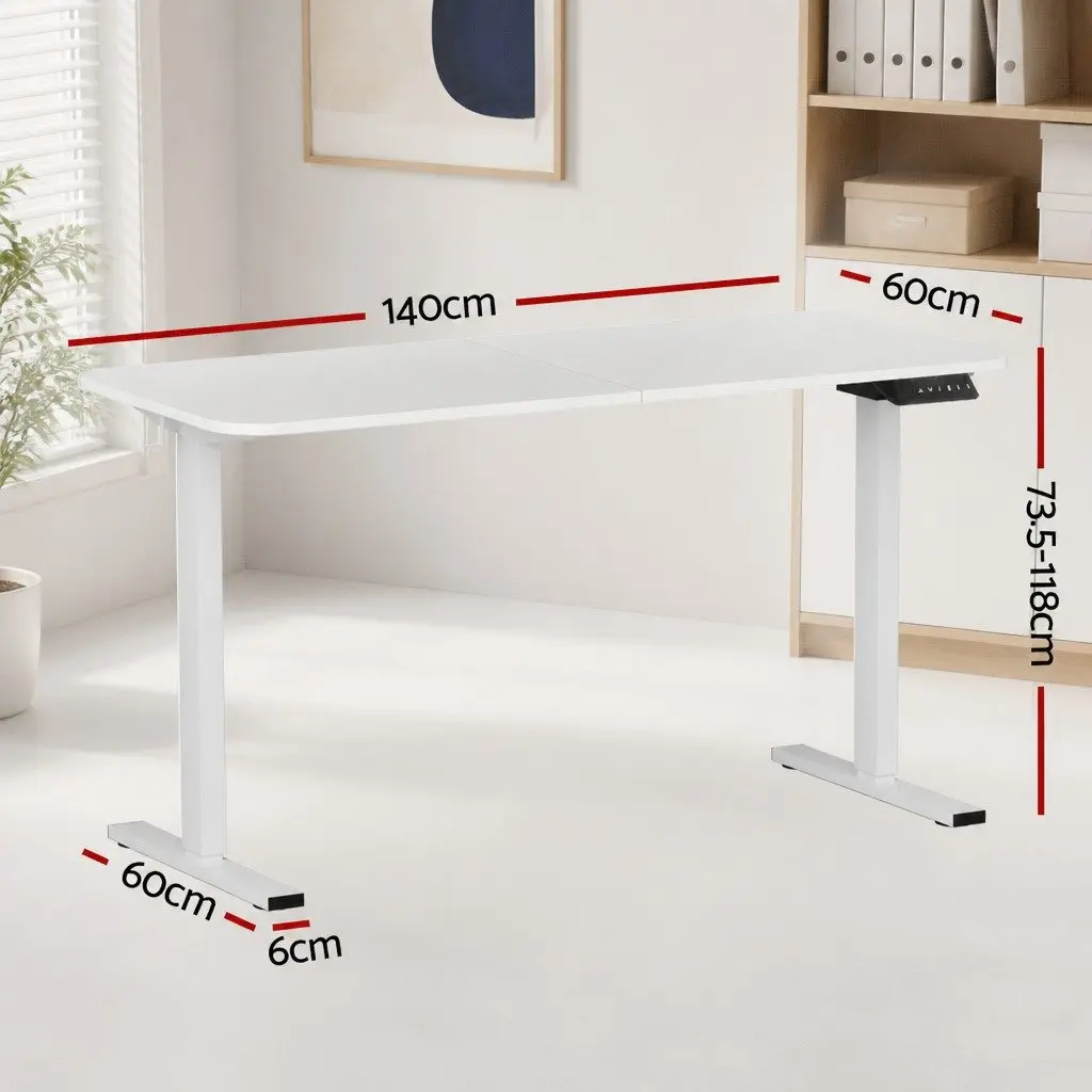 Motorised Adjustable Electric Standing Desk 140cm