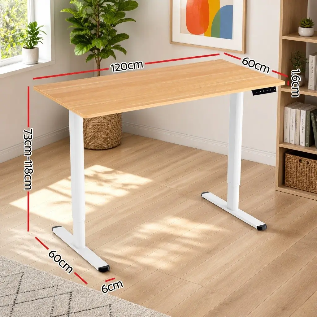 Motorised Height Adjustable Electric Standing Desk 120cm
