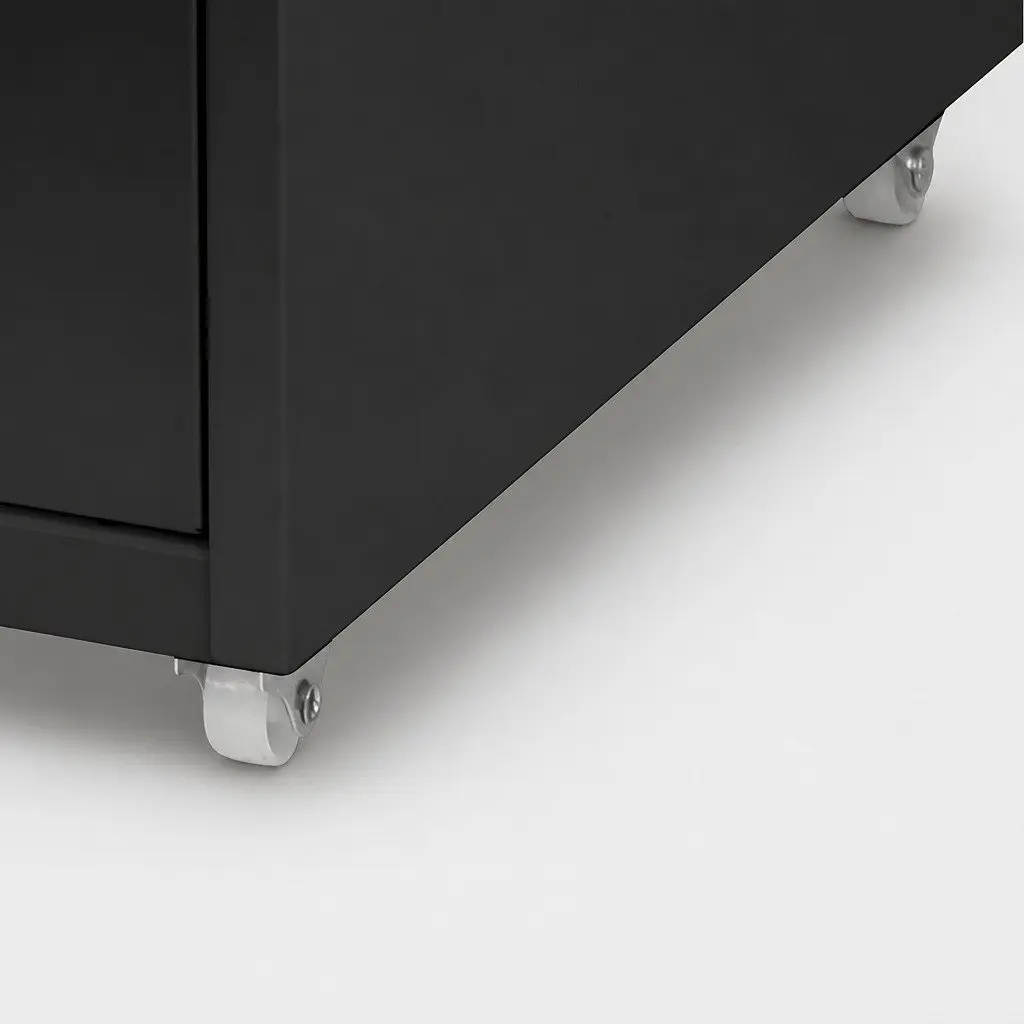 Steel Black 8 Drawer Filing Cabinet for Office Storage and Organization