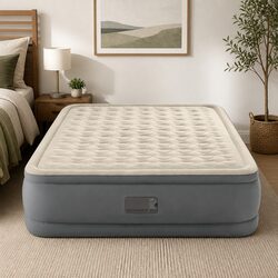 Queen Elevated Airbed with Fiber-Tech for Guests