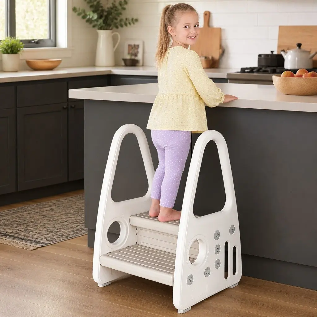 Kids Step Stool Ladder Tower for Kitchen and Bathroom