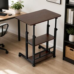 Adjustable Mobile Laptop Desk with Storage Solutions