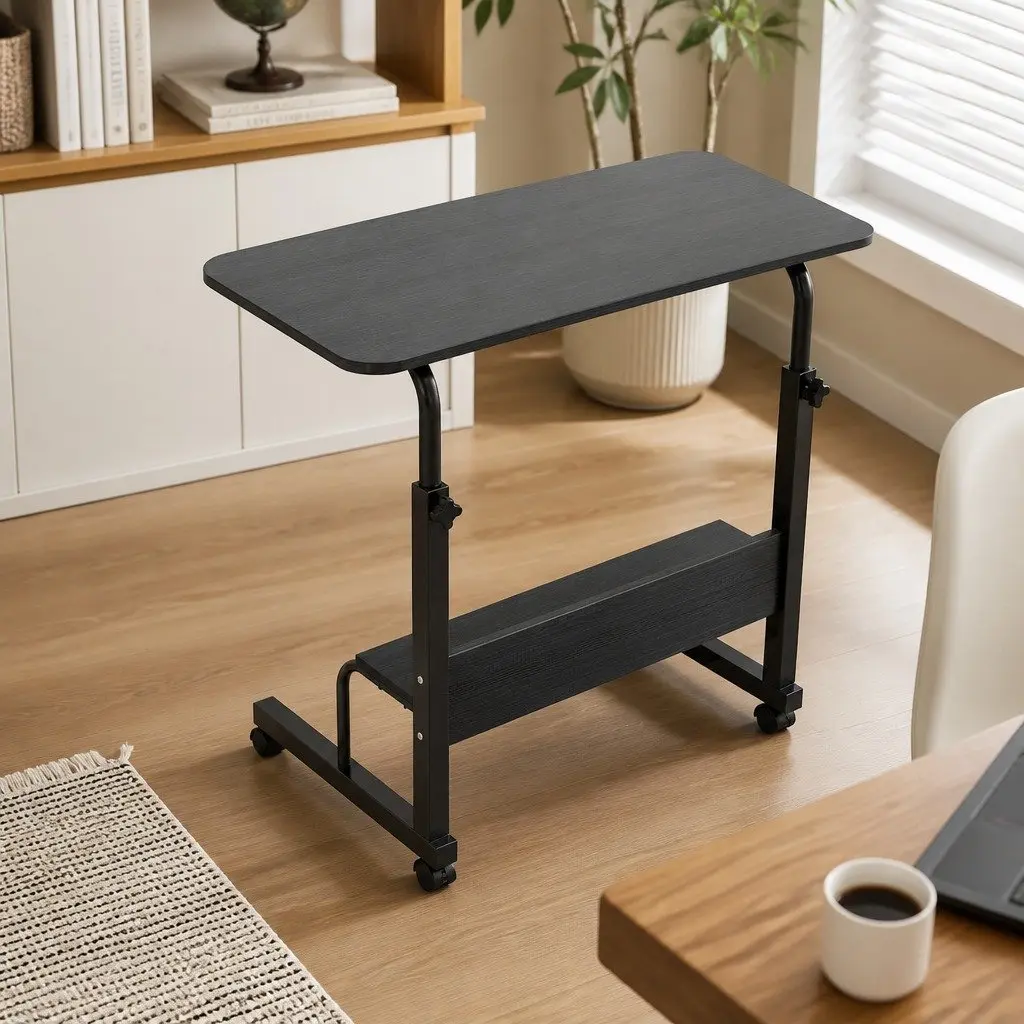 Height Adjustable Mobile Laptop Desk for Comfort