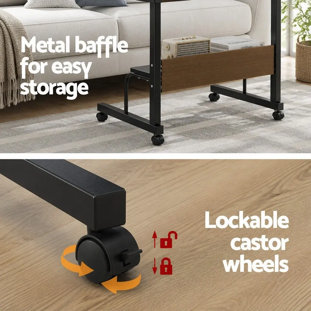 Height Adjustable Mobile Laptop Desk for Comfort