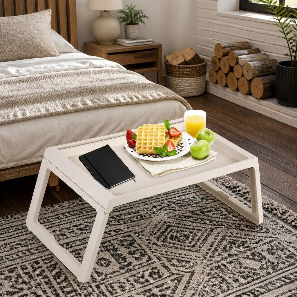 Foldable Portable Laptop Bed Desk with Storage Drawer