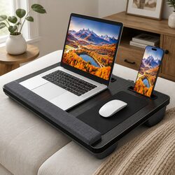 Oversized Portable Lap Desk with Cushion Mouse Pad