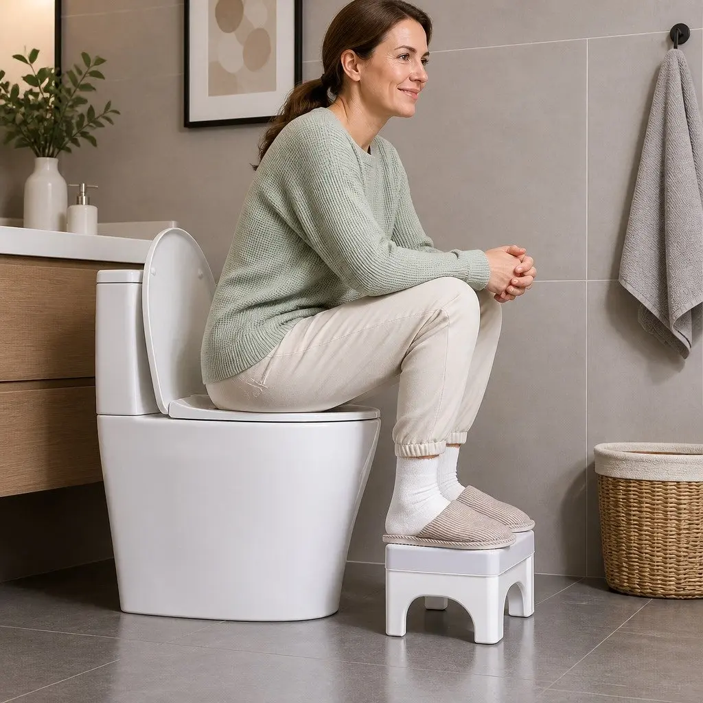Squat Toilet Stool for Bathroom Use