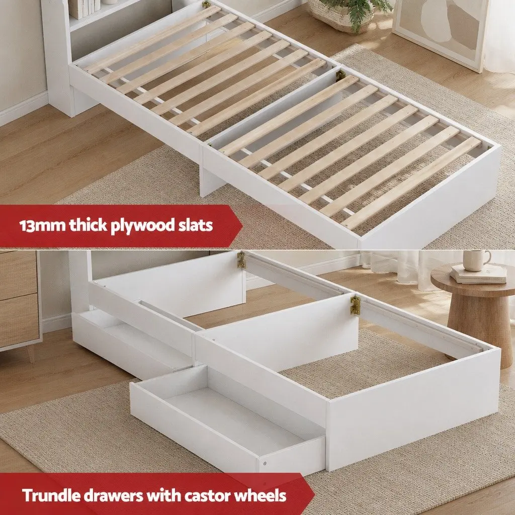 Single Mattress with 5-Zone Pocket Spring and Storage Frame