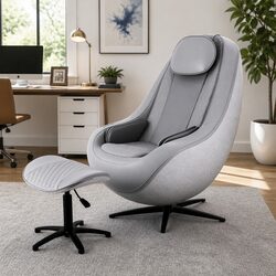 3D Roller Electric Massage Chair in Grey for Home Comfort