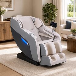 Grey Electric Massage Chair Recliner for Home Relaxation