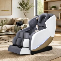 Grey Electric Massage Chair Recliner for Home Comfort
