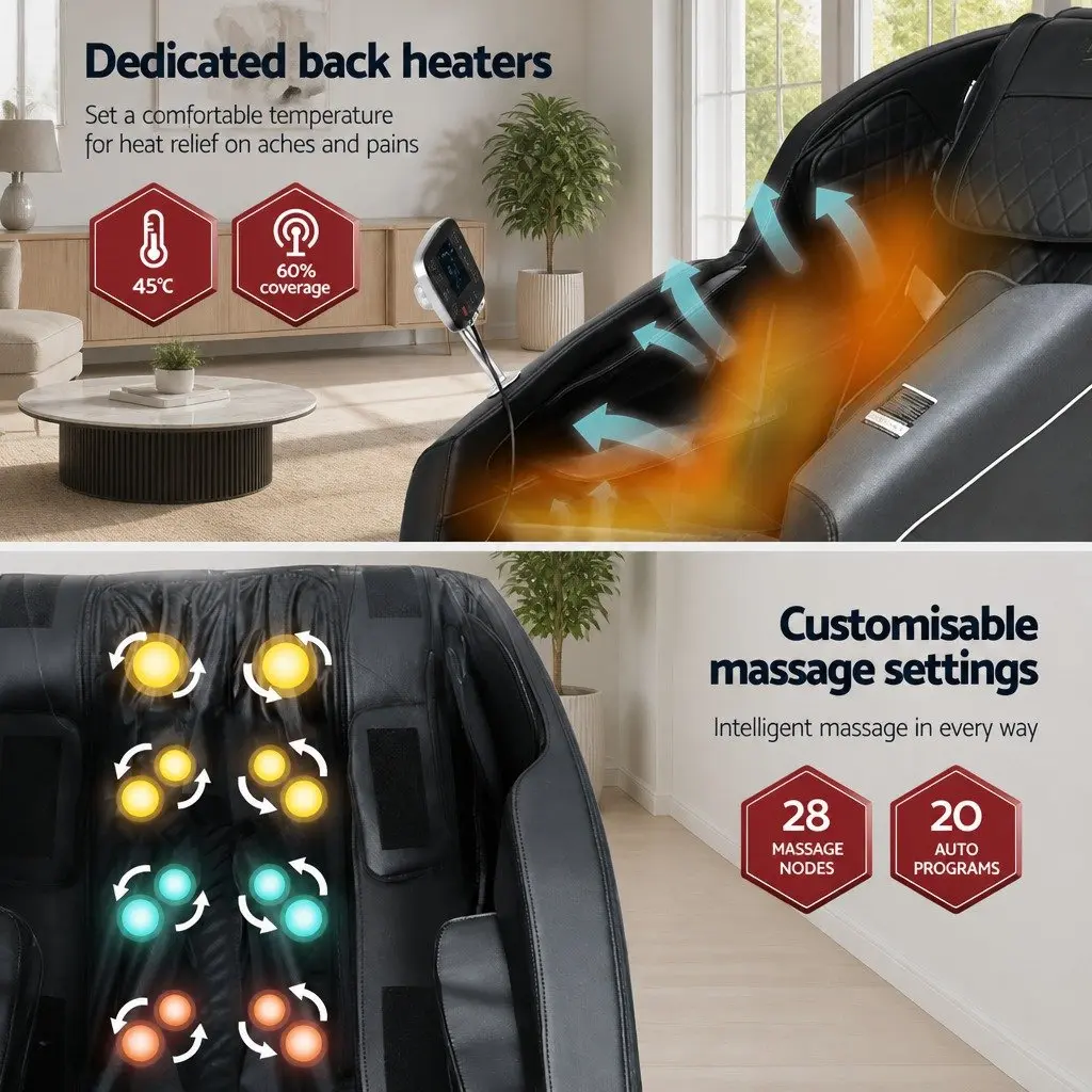 Electric Massage Chair Recliner Full Body Zero Gravity Home Relaxation Lounger