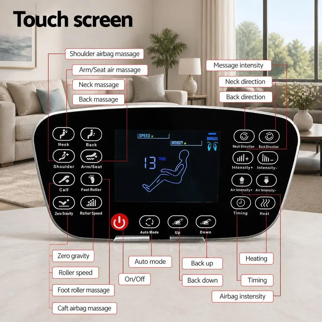 Electric Massage Chair Recliner Full Body Zero Gravity Home Relaxation Lounger