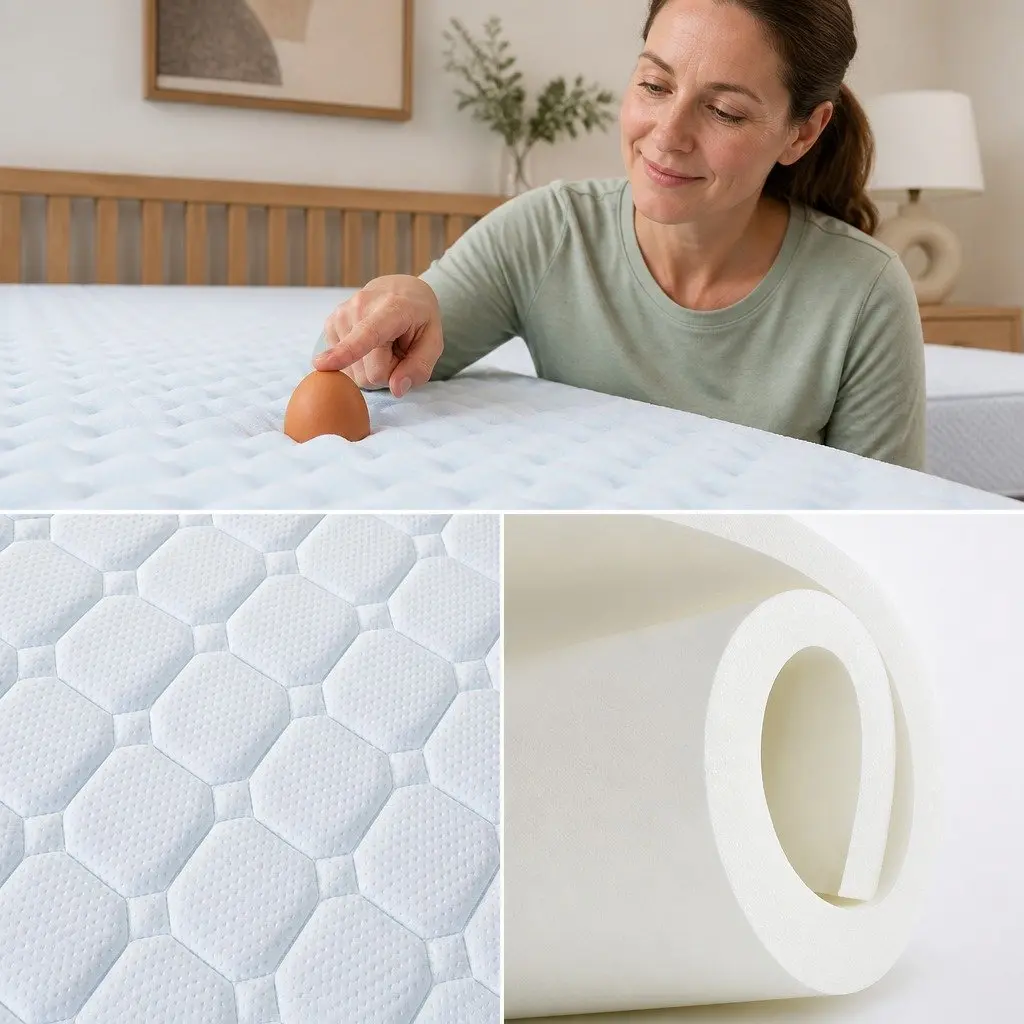 Queen Mattress Medium Firm 25cm Cool Gel Memory Foam Bonnell Spring Support