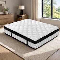 Plush Euro Top Double Mattress 31cm in White