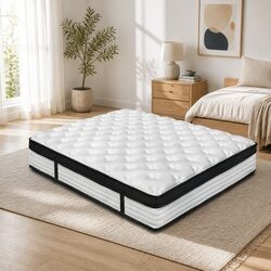 Plush King Size Mattress 31cm with Euro Top