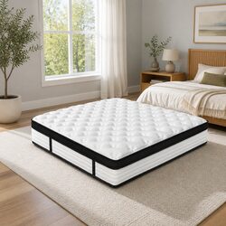 Queen Mattress with Euro Top Plush Pocket Springs