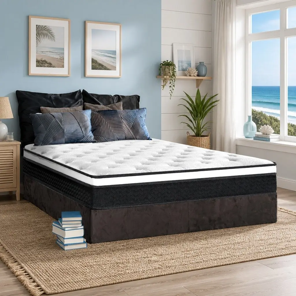 Euro Top Double Mattress 21cm Medium Firm Comfort