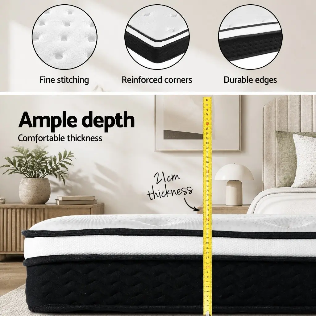 Euro Top Queen Mattress with Bonnell Spring System