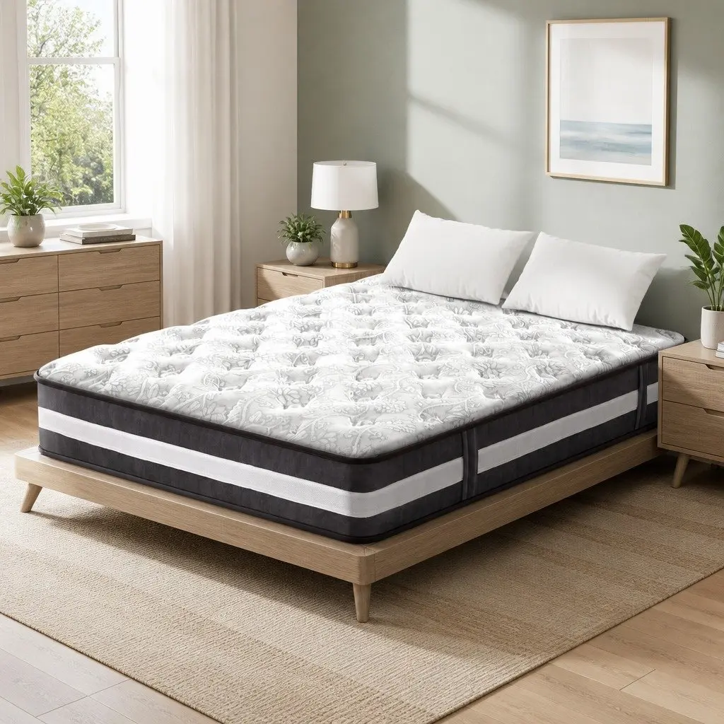 Double Mattress Tight Top 30cm Pocket Spring Medium Firmness High-Density Foam