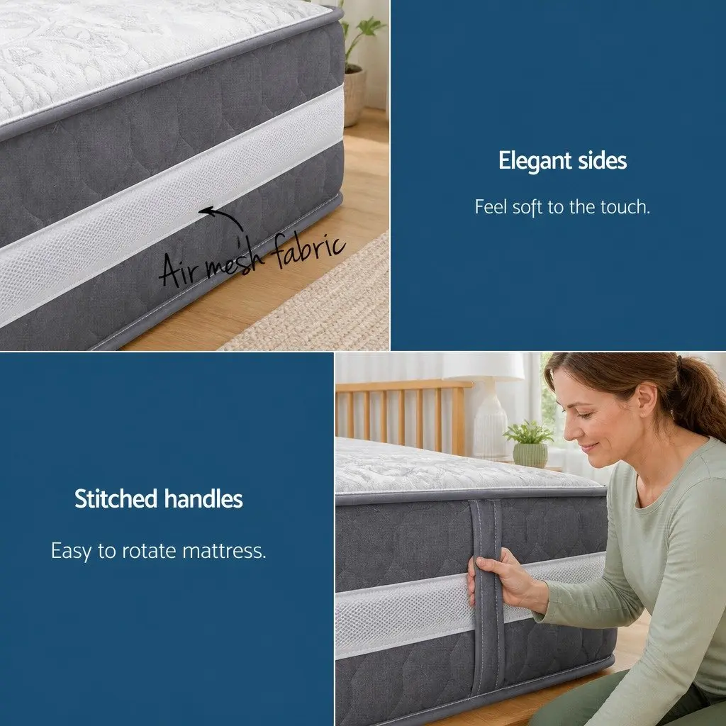 King Size Mattress 30cm Pocket Spring Medium Firm Comfort