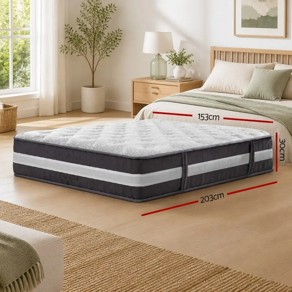Queen Mattress with Pocket Spring 30cm Comfort Support